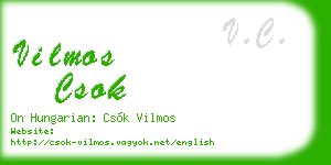 vilmos csok business card